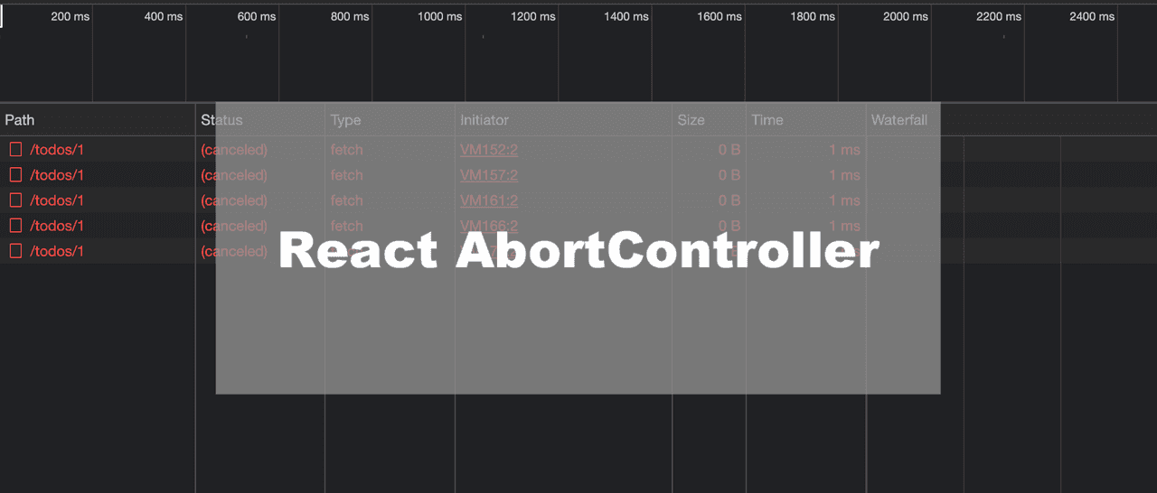 AbortController in React, cancel in function call